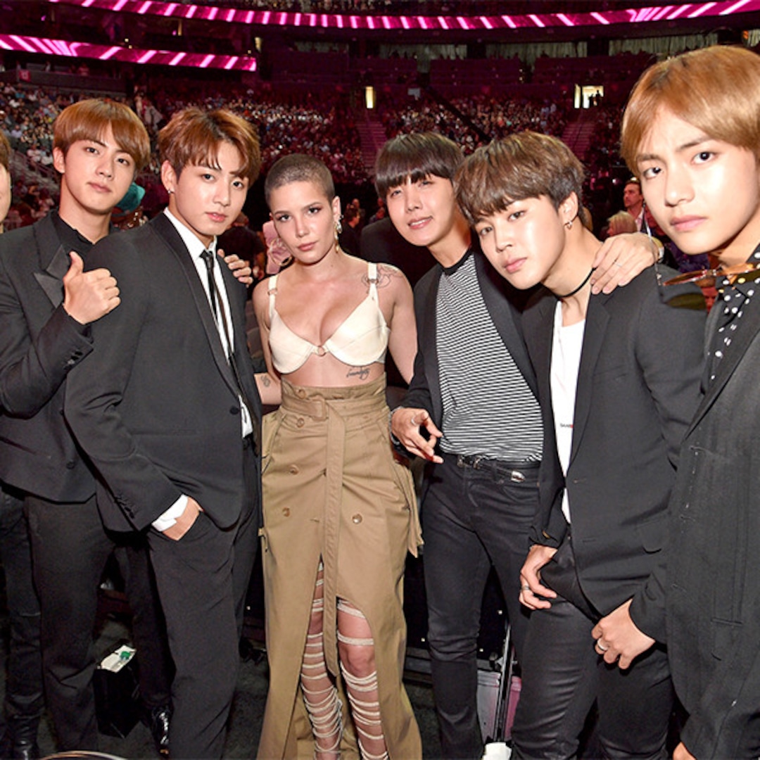 We Can T Stop Watching Halsey And Bts Epic Dance Party E Online